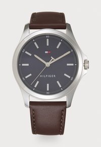 Tommy Hilfiger BRUCE - Montre - navy/brown/silver-coloured