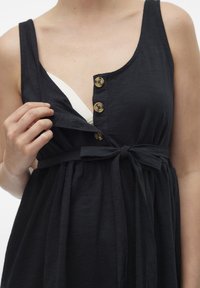 MAMALICIOUS MLEVI LIA DRESS - Robe en jersey - black