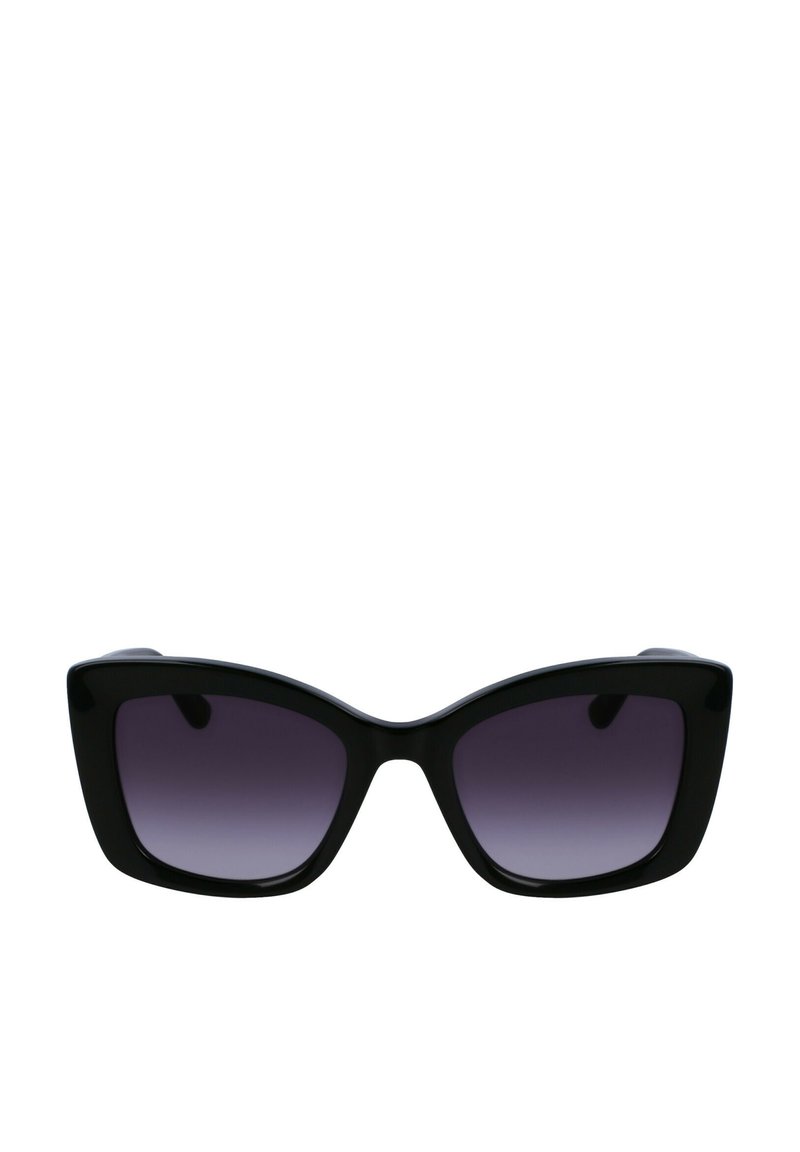 Lunettes De Soleil Karl Lagerfeld KL246 - Monture Noire Ovale (métal/acétate) - Verres Gris - Neuf Avec étiquettes