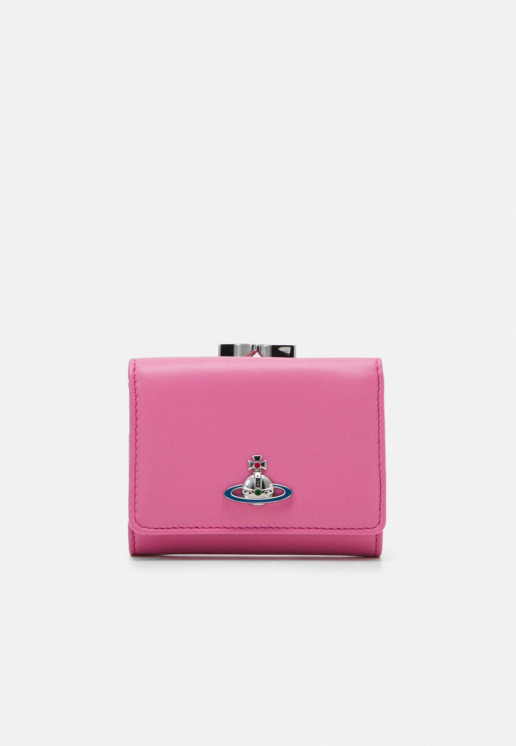 ★Vivienne Westwood★ Medium Zipper Wallet Pink 5107004JUS00 Vivienne Westwood Women's Opio Saffiano Leather Zip Around