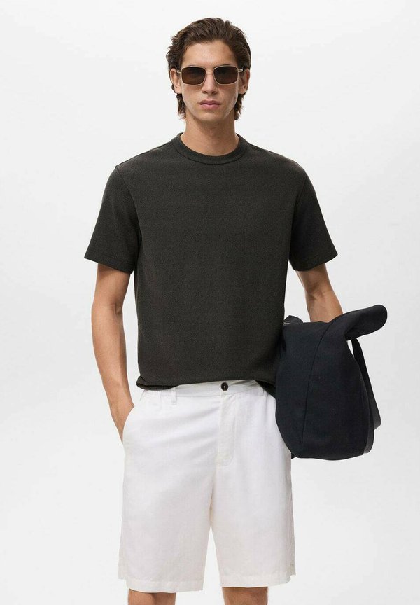 Basic T-shirt - gris anthracite