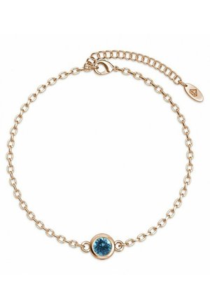BIRTH STONE -ET CRISTAL - Bracelet - or rosé bleu