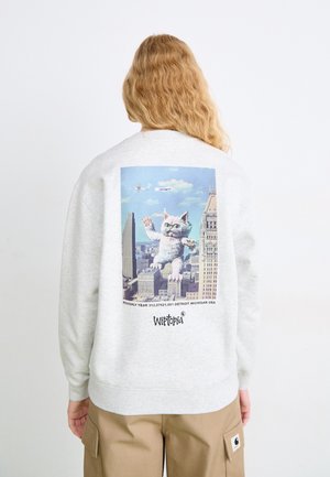 WIPTOPIA SCRIPT - Sudadera - ash heather/dusky beige