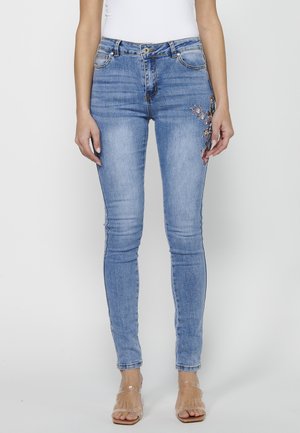 Koroshi Slim fit jeans - azul med   medium blue