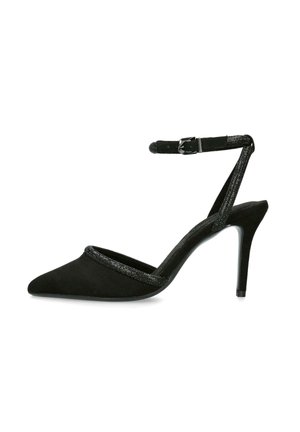 Escarpins Nine West Juliette En Daim Noir - Talon 10 Cm (4 Pouces), Taille 8M, Occasion En Excellent état