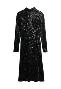OPEN BACK LONG SLEEVE - Vestito elegante - black deco sequin