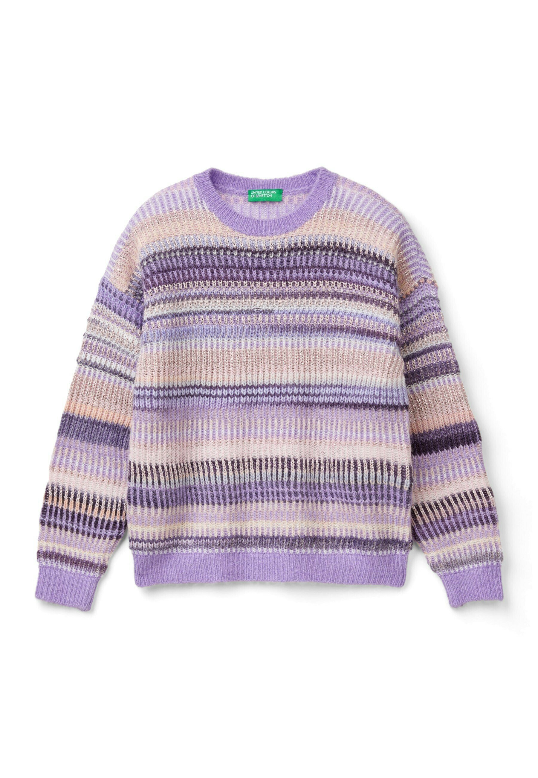 Maglia Girocollo United Colors Of Benetton Per Bambine - Manica Lunga In Lana E Poliammide, Comoda E Moderna