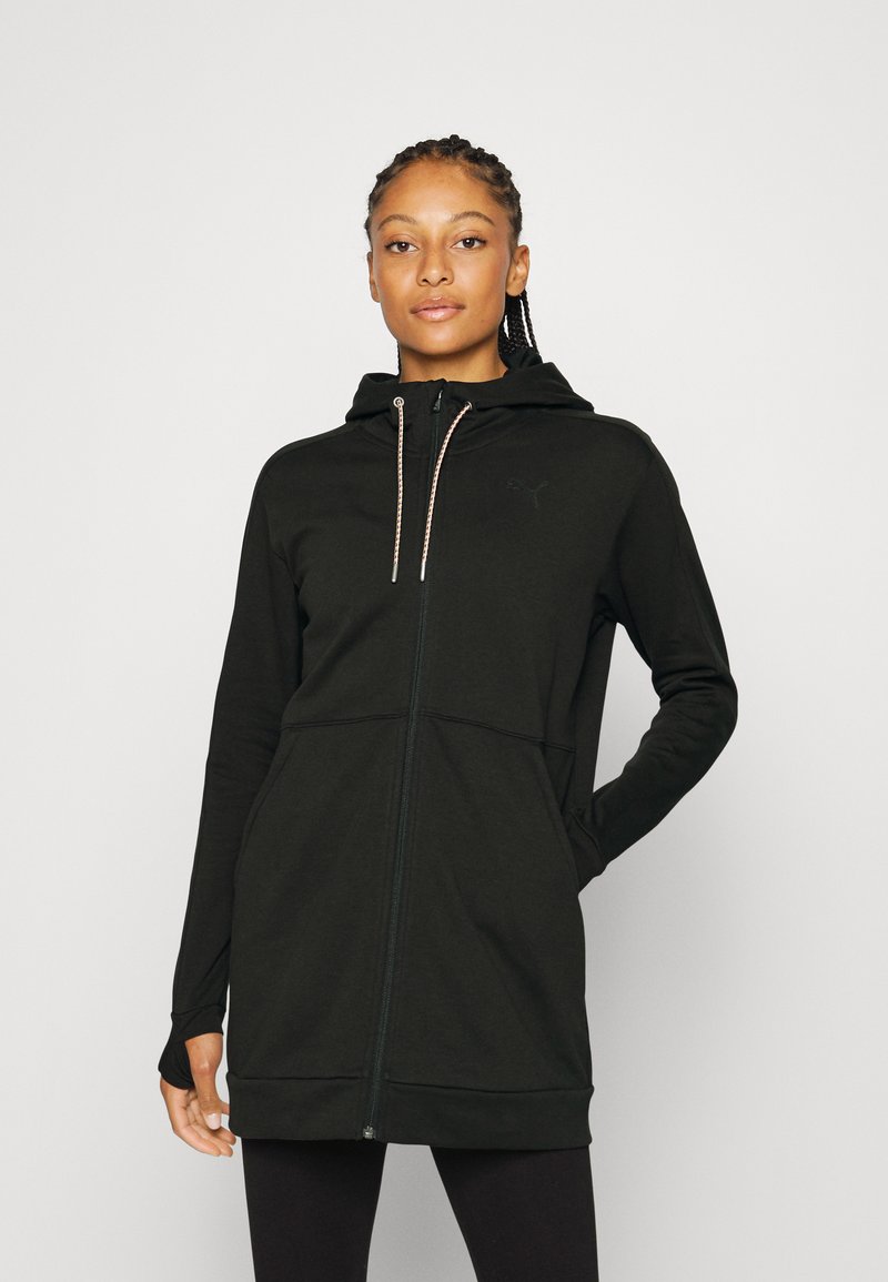 Puma DAY IN MOTION FULL ZIP HOODIE Sudadera con cremallera black