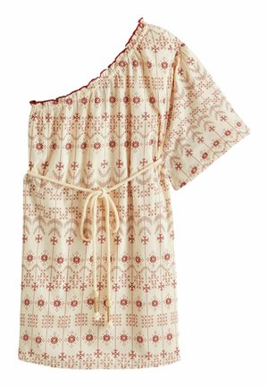Dienas kleita - neutral and red