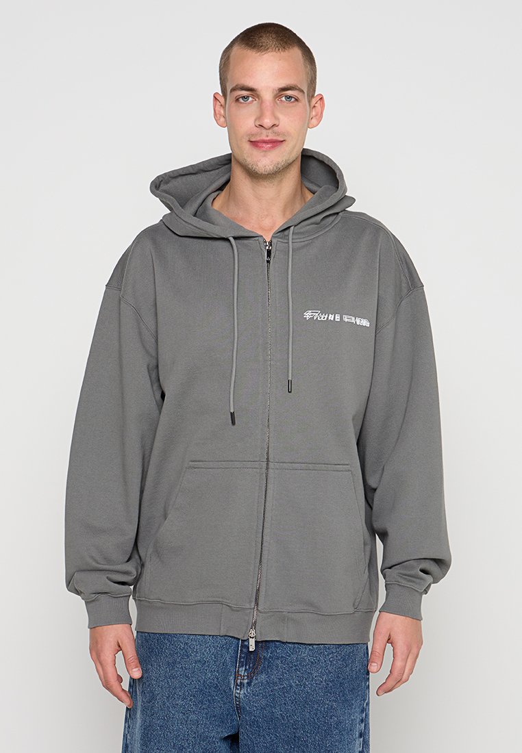 Filling Pieces Sweater met rits grijs