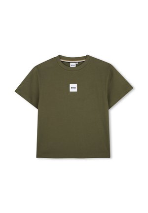 BOSS Kidswear, SHORT SLEEVES TEE-SHIRT KIDS TEENS - T-shirt imprimé - olive