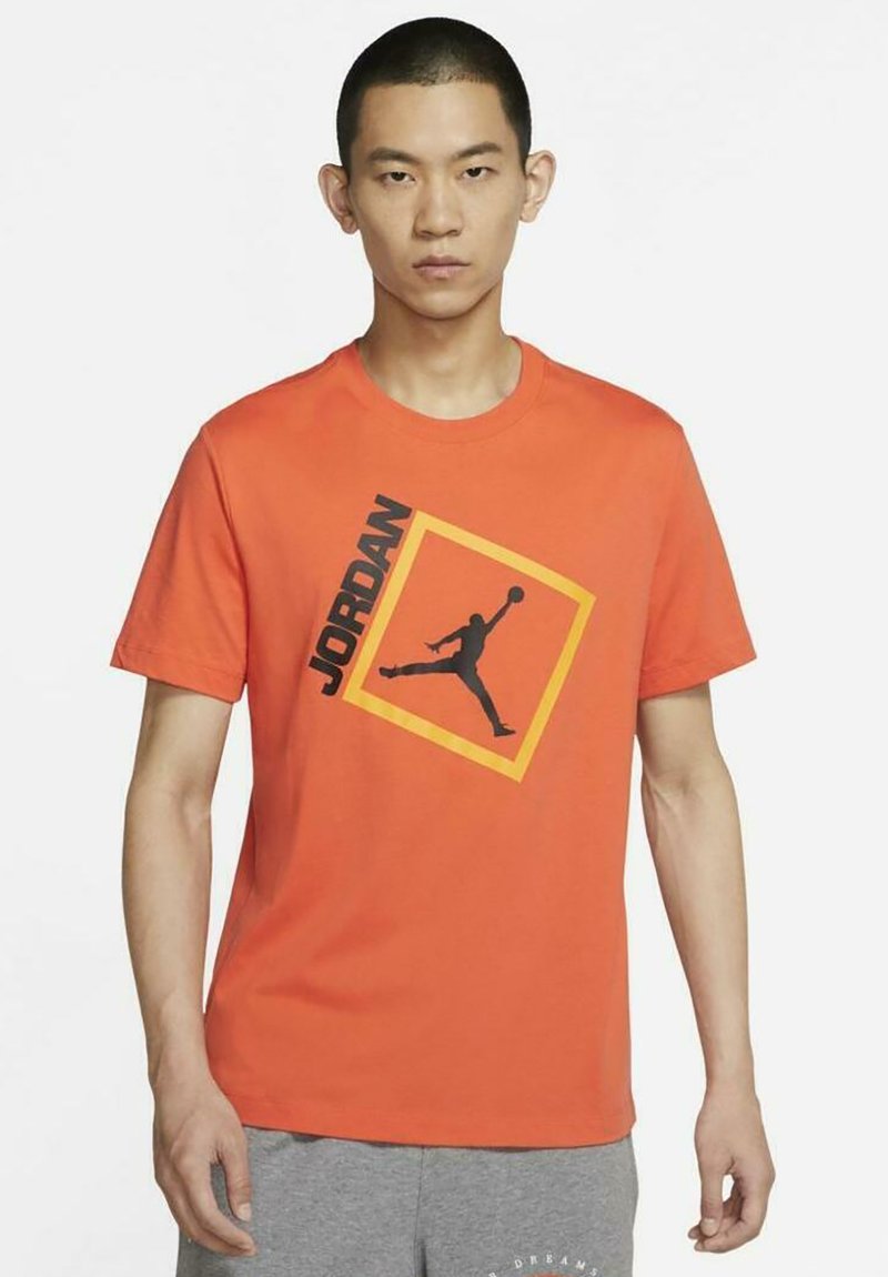 Nike SB JORDAN TShirt print orangeschwarz/orange Zalando.de