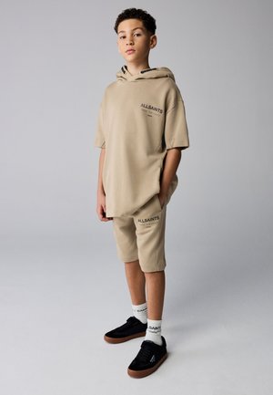 smALLSAINTS, REGULAR FIT - UNDERGROUND OVERSIZED SHORT SLEEVE HOODIE AND SHORTS SET  . - Sweat à capuche - neutral