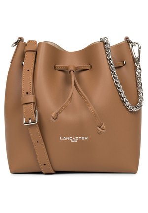 PUR & ELEMENT CITY - Cross body bag - camel/champagne