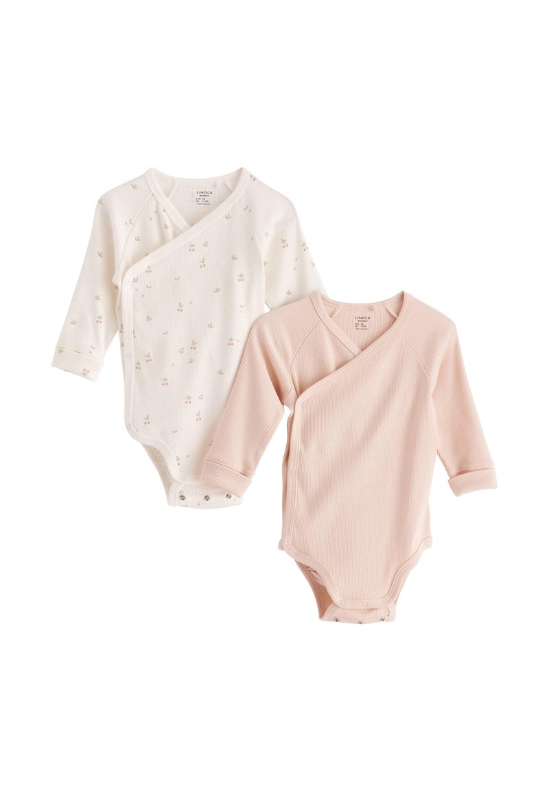 Lindex - 2-PACK NEWBORN - Bodi - light pink, Povečajte
