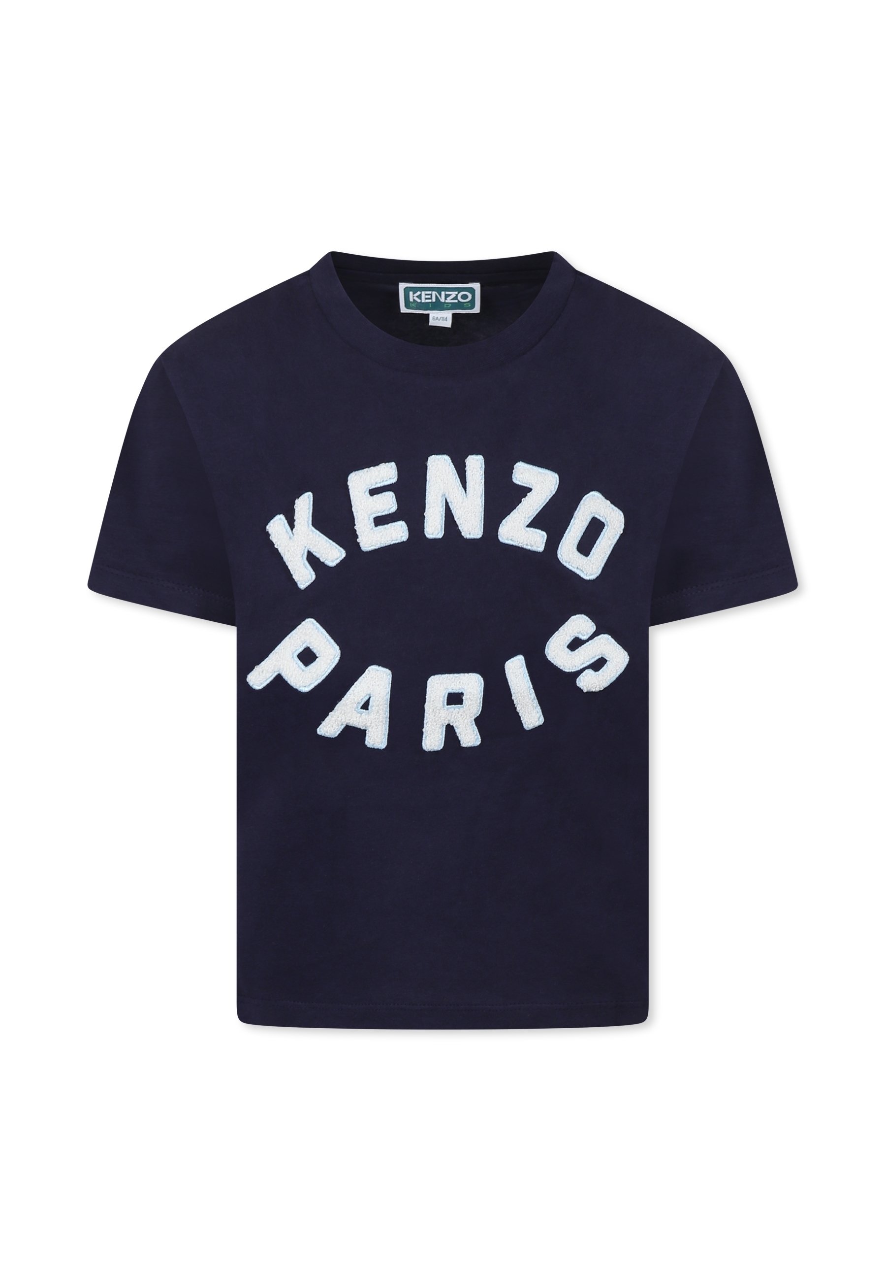 KENZO kids T-shirt print blue/blauw
