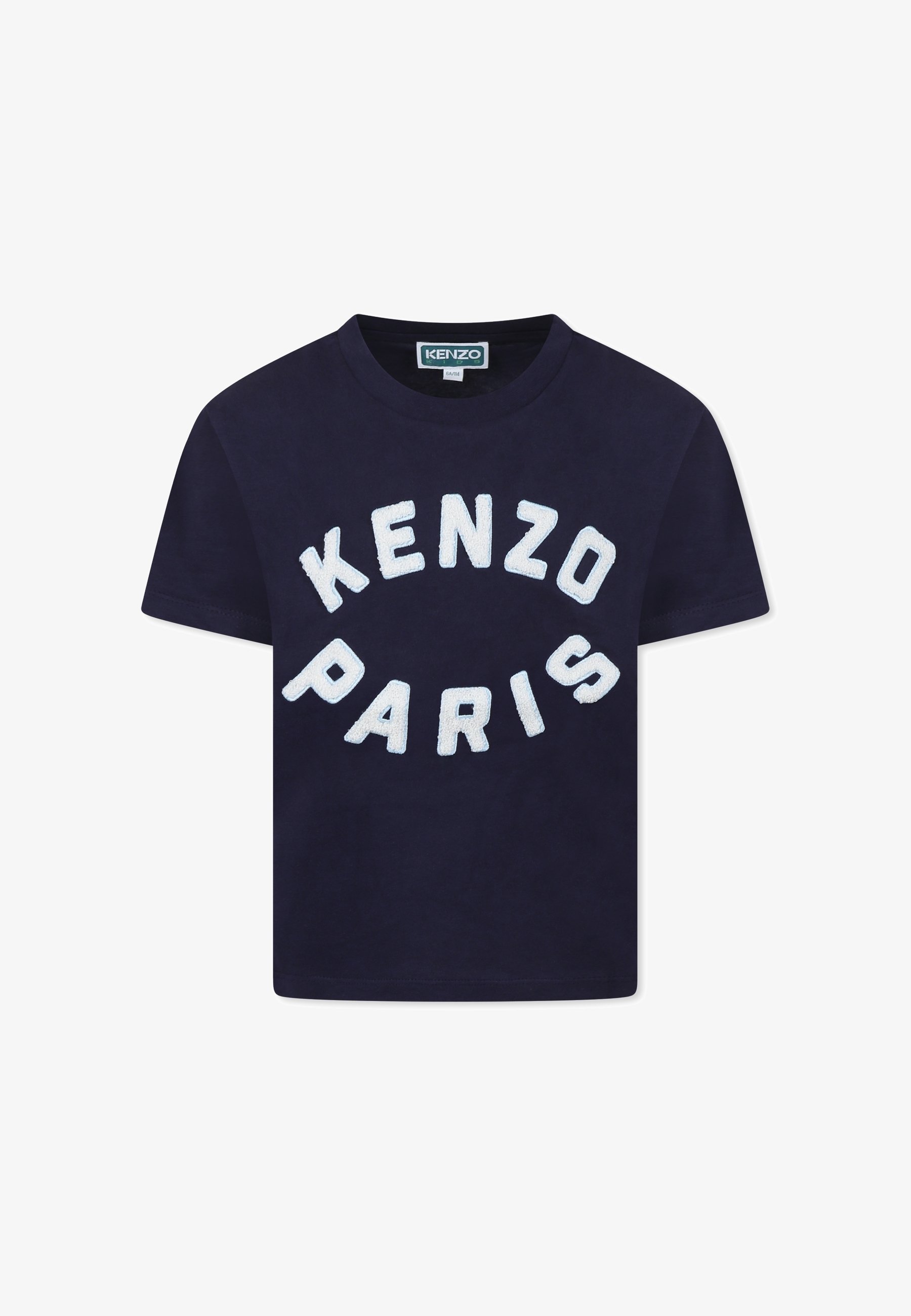 KENZO kids T-shirt print blue/blauw - Main Image