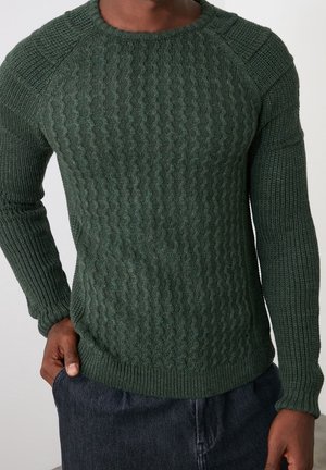 Strickpullover - green