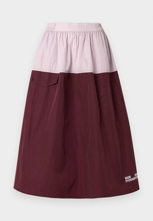 SIELLA - Fustă în formă de A - bordeaux/pink