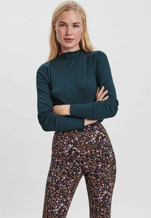 VMVIO HIGH NECK GA NOOS - Maglietta a manica lunga - evergreen