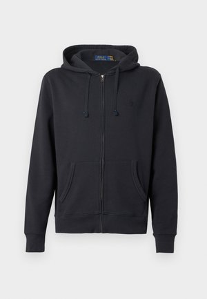HOOD LONG SLEEVE  - Užtrauktuku užsegamas treningas - black