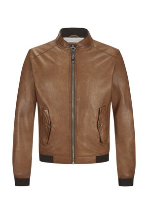 MSDEREK - Lederjacke - cognac