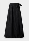 RAPONZOLO GONNA TAFFETA - Fustă maxi - nero limousine