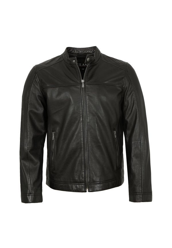 Lederjacke - schwarz