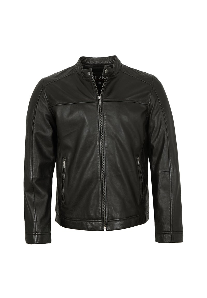 Lederjacken24 - Leather jacket - schwarz, Enlarge