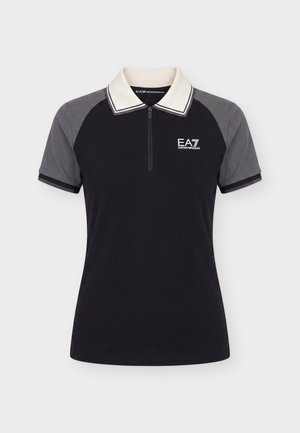EA7 Emporio Armani, GOLF PRO - Polokošeľa - black/grey