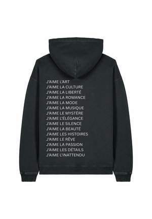 JAIME MIRA OVERSIZED VINTAGE PRINT - Hoodie - black denim