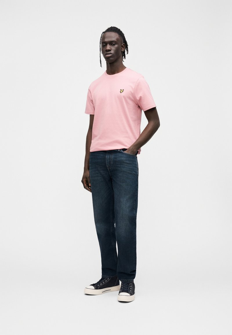 Chemisier Tunique Un Jour Ailleurs Taille 44 - Manches Courtes, Rayé Rose/beige/noir - Occasion Très Bon état
