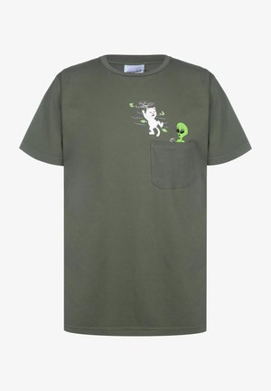 BYE-BYE POCKET - T-shirt imprimé - dark green