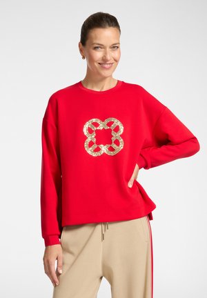 CON RICAMO MONOGRAM - Sudadera - rosso