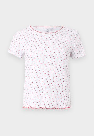 Pieces, PCMYA POINTELLE T-SHIRT - T-Shirt print - bright white