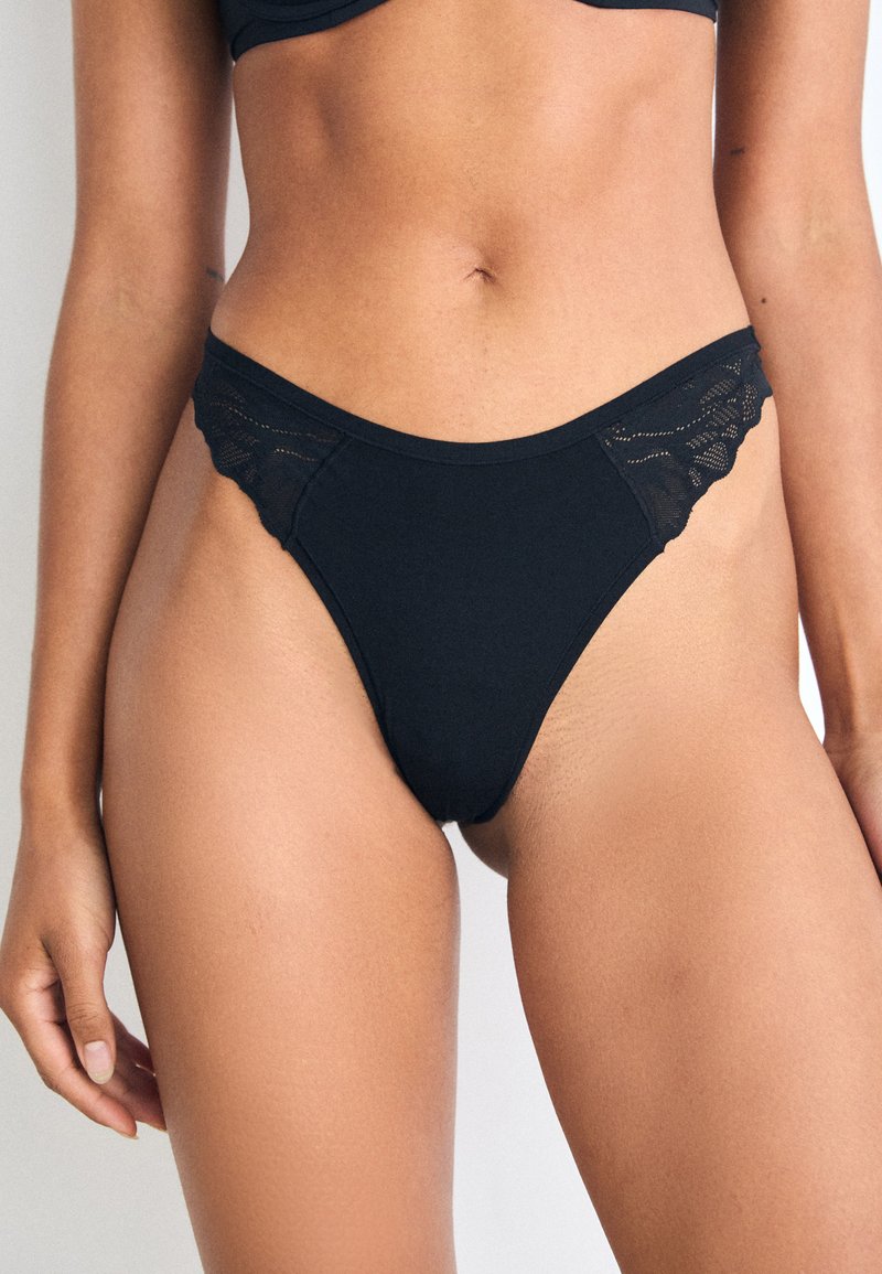Lindex BRIEF THONG BLENDA 2 PACK - Thong - black