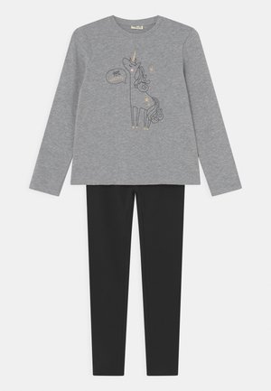 KID SET - Chándal - mottled grey/black
