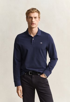 GANT, SHIELD RUGGER - Langærmet T-shirt - evening blue