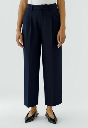 Oui, BUNDFALTENHOSE - Broek - darkblue