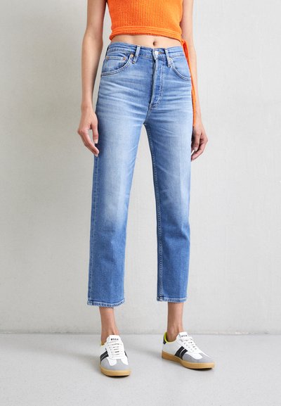 RE/DONE STOVE PIPE - Straight leg jeans - synth fade