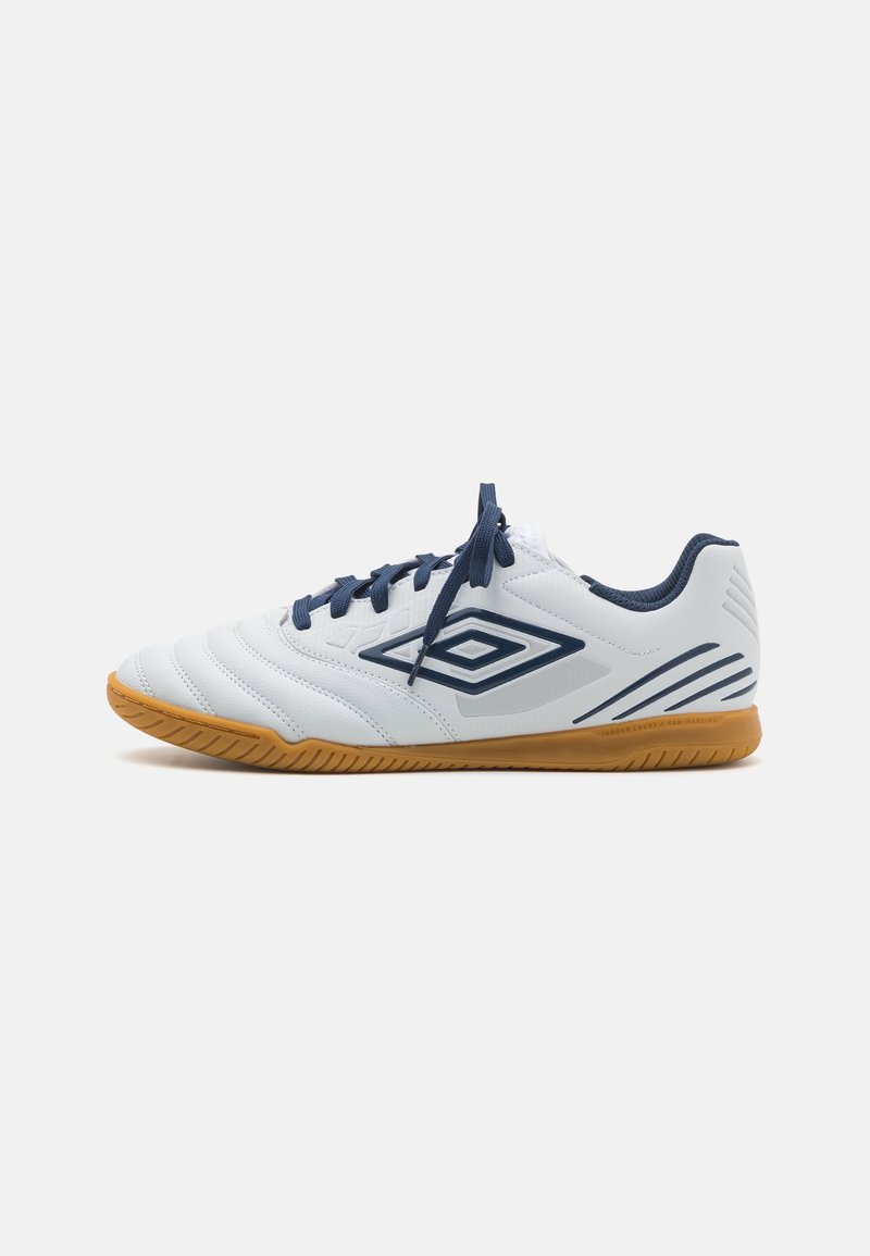 Umbro TOCCO IV CLUB IC - Futbola apavi iekštelpām - white/poseidon/blazing yellow