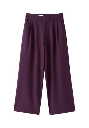 Stradivarius, WIDE-LEG SMART TROUSERS WITH BUTTONS - Pantalon classique - purple