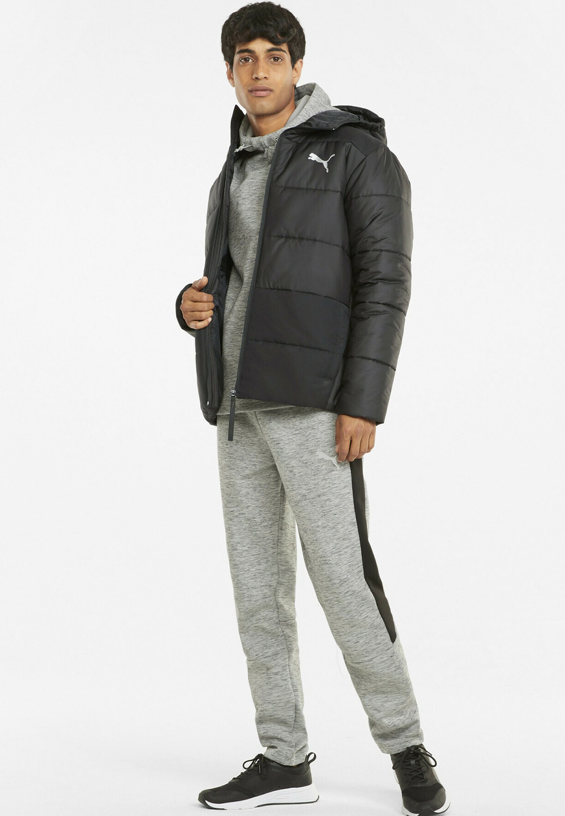 puma black puffer jacket