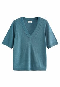 Next V-NECK - REGULAR FIT - Základné tričko - teal blue