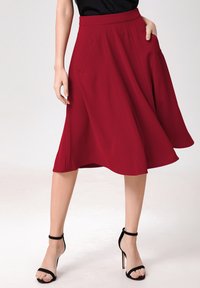 Smart and Joy LISSE - Jupe trapèze - rouge