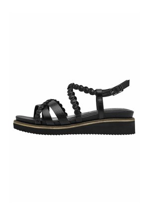 Plateausandaler - black