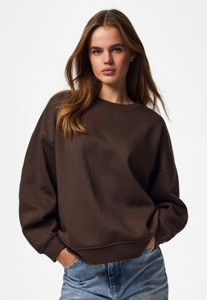 Pieces, PCCHILLI LOOSE FIT  - Суитшърт - hot fudge