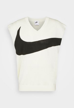 Nike Sportswear VEST - Strickpullover - coconut milk/black