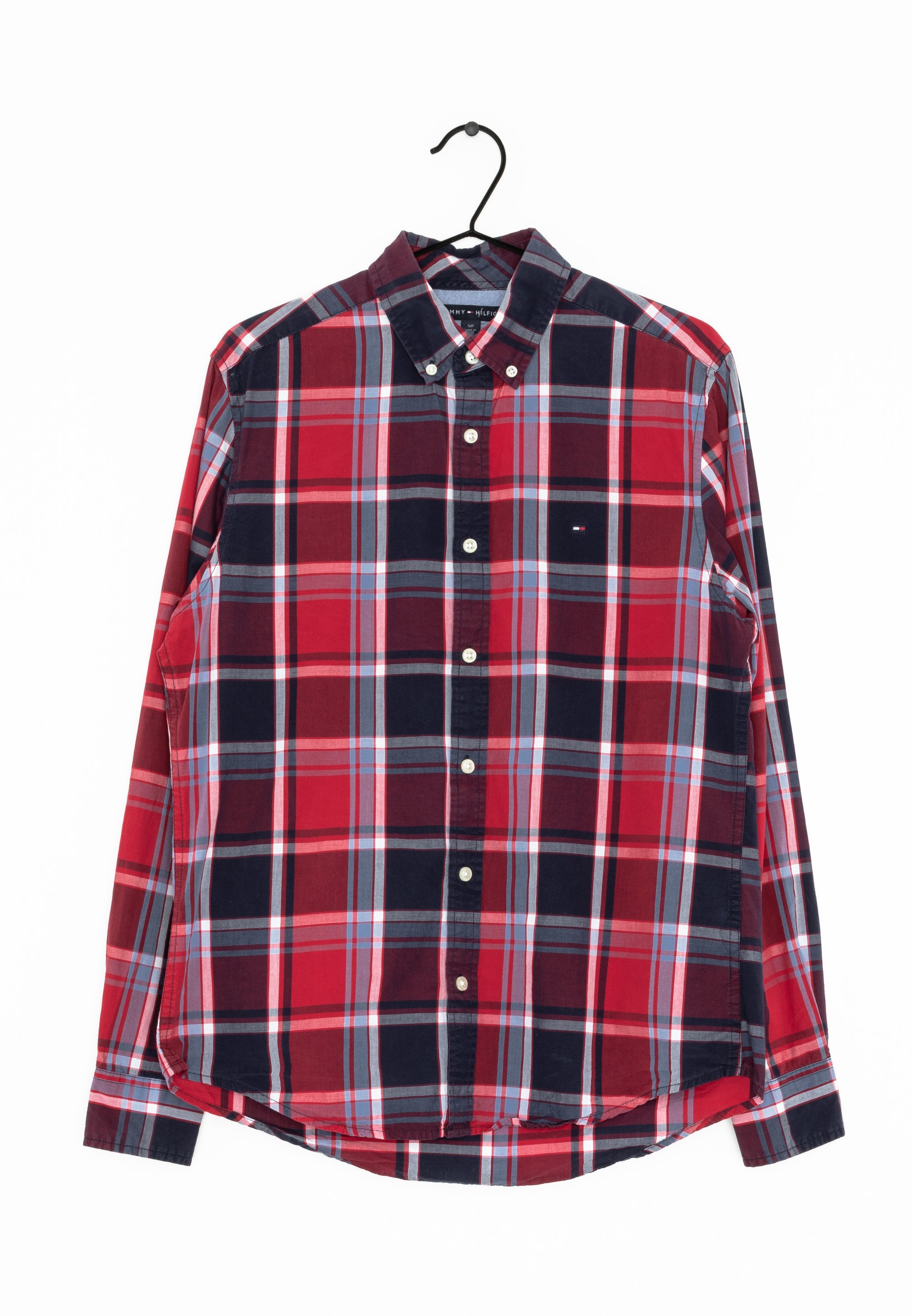 black and red tommy hilfiger shirt