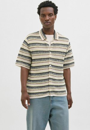 Jack & Jones GESTREIFT  - Cardigan - nuthatch